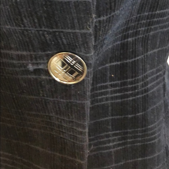 Francis Navy Corduroy Velvety Plaid Print blazer - Picture 3 of 7